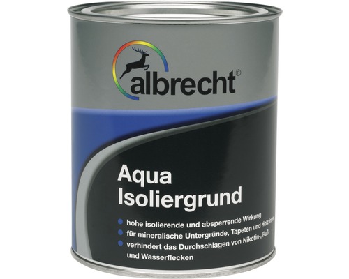 Albrecht Aqua Isoliergrund Sperrgrund weiß matt 750 ml