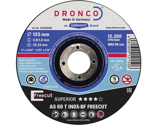 Disque à tronçonner Dronco Special Freecut Inox Ø 115x2/1 mm