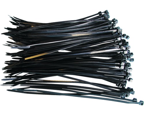 Serre-câbles noir 2.5x140 mm 100 unités