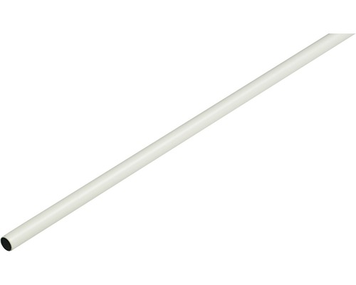 Barre de penderie ronde, blanche Ø 25x1200 mm
