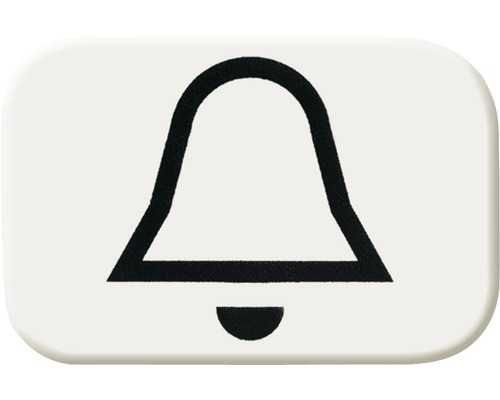 Symbole poussoir Sonnette Busch-Jaeger Reflex SI blanc alpin
