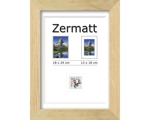 Cadre en bois Zermatt chêne 18x24 cm-0