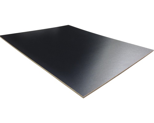Fixmaß Dünn-MDF Platte einseitig schwarz 1200x600x3 mm