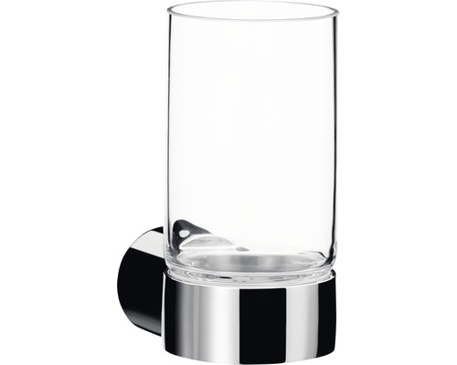 Porte-verre Emco Fino chrome/cristal transparent 842000100