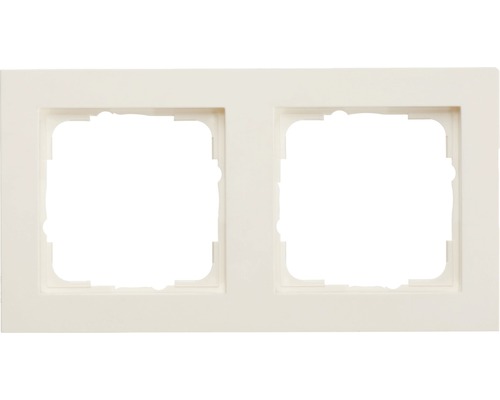Plaque double Gira E2 blanc pur mat 021222