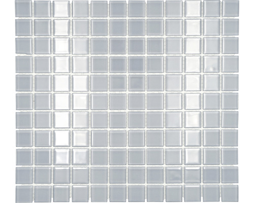 Mosaïque de verre CM 4021, gris clair, 30,5x32,5 cm