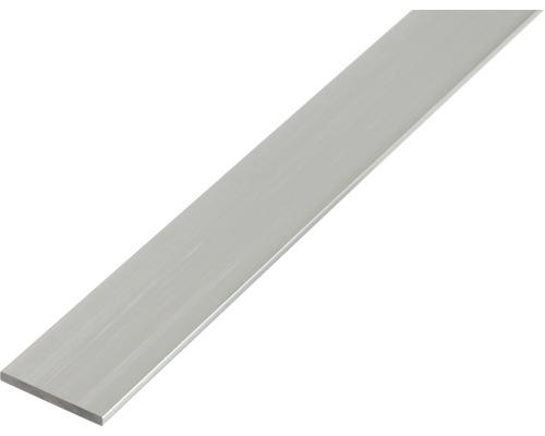 Profilé plat en aluminium argenté 40x3 mm, 2 m