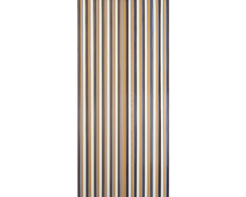Rideau de porte rayures marron-beige 90x200 cm