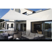 Voile d'ombrage triangulaire blanc 360x360x360 cm-thumb-0