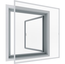 Moustiquaire pour fenêtre Rhino Screen sans perçage blanc 100x120 cm-thumb-0