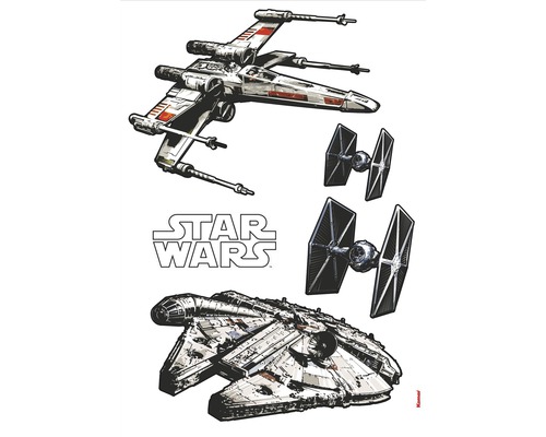 Sticker mural Disney Edition 4 Disney Star Wars Spaceships 100 x 70 cm