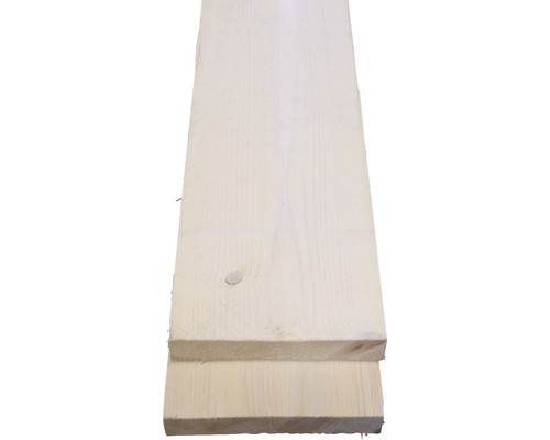Planche d'échafaudage en bois vintage blanche 30x195x2500 mm