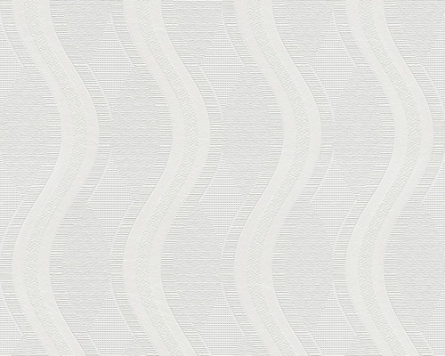 Papier peint intissé 2605-12 Meistervlies ProProtect Ornement ondulé blanc