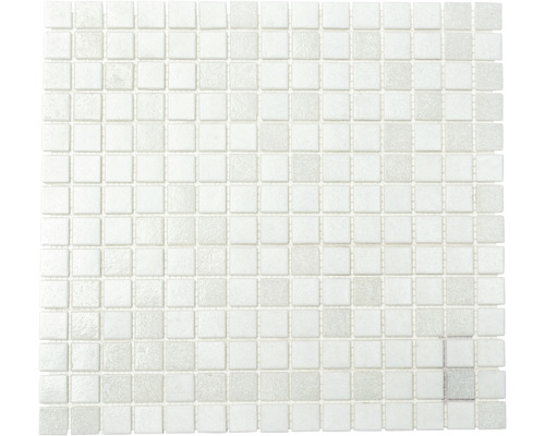 Mosaïque de verre A 112 mix blanc 30,5x32,5 cm
