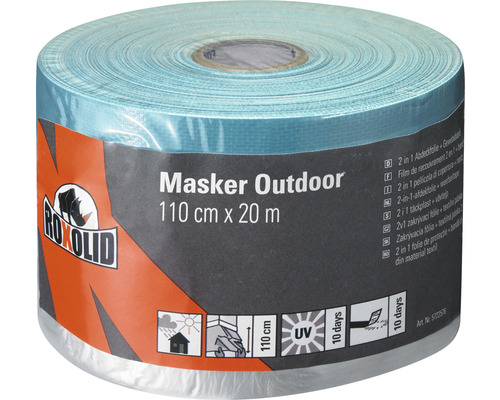 Bande textile avec film ROXOLID Masker Outdoor bleu 110 cm x 20 m