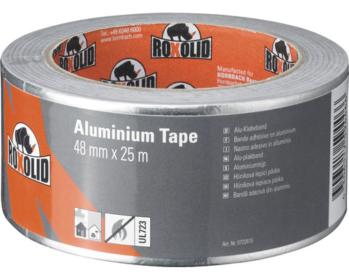 Alu Tape ROXOLID ruban en aluminium argent 48 mm x 25 m