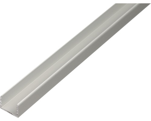 Profilé en U en aluminium 12.9x10x1.5 mm, 2 m
