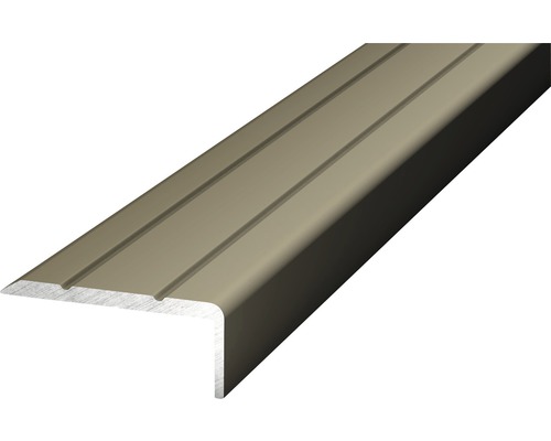 Profilé d’angle autocollant acier inoxydable mat 24.5 mm x 1 m-0