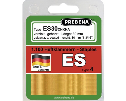 Agrafes Prebena type ES30CNKHA-B 1100 pcs