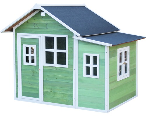 Cabane de jeux EXIT Loft 150 en bois verte-0