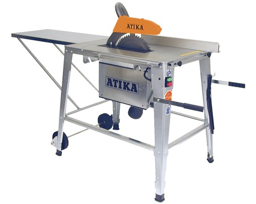 Scie circulaire Atika HT 315 3000 W, table de scie prémontée avec boîte pour copeaux et moteur