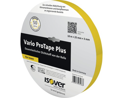 Matériau d'étanchéité durablement élastique ISOVER Vario® ProTape Plus en rouleau pour l'intérieur 10 m x 25 mm