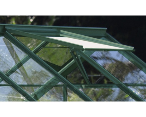 Lucarne en aluminium V/U/M/M sans verre, vert 62x55x4cm