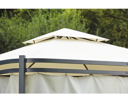 Ersatzdach für Pavillon Modena 3x3x2,7 m Polyester 260 g/m² beige