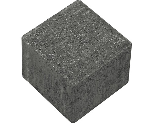 Pavé carré pierre pleine pour dalle stabilisatrice anthracite 8,3 x 8,3 x 8 cm
