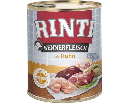 Nourriture humide pour chiens, Rinti 800 g poulet