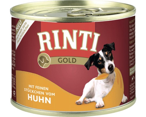Hundefutter nass RINTI Gold Huhn 1 Pack 12x185 g
