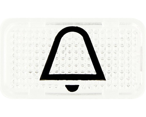 Symbole bouton poussoir Busch-Jaeger Sonnette blanc alpin Allwetter 44 2622 KI-101
