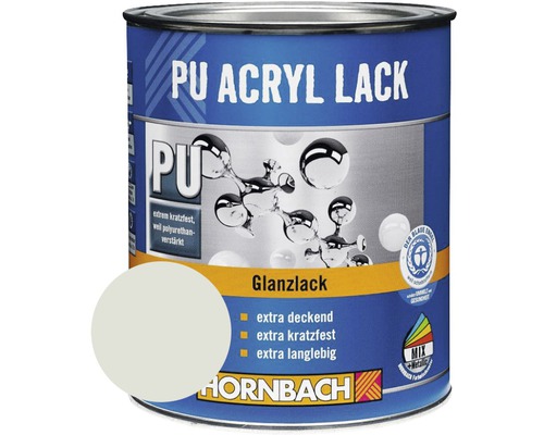 HORNBACH Buntlack PU Acryllack glänzend RAL 7035 lichtgrau 375 ml-0