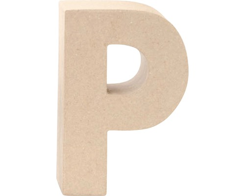 Lettre P carton 17.5x5.5 cm