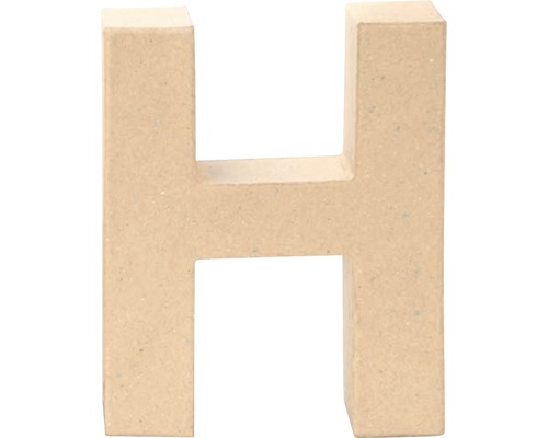 Lettre H carton 17.5x5.5 cm