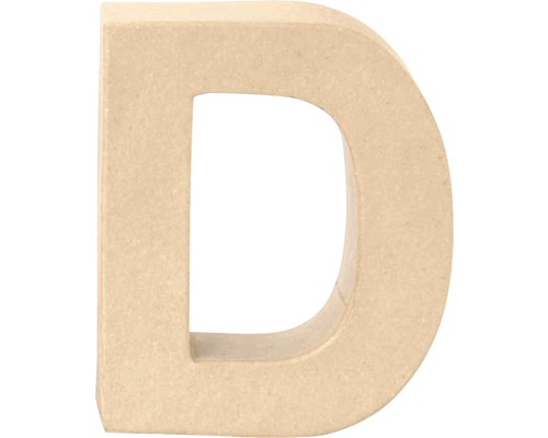 Lettre D carton 17.5x5.5 cm