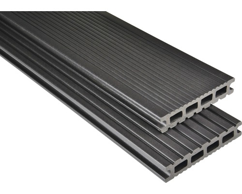 Konsta WPC Terrassendiele Futura graubraun matt 26x145 mm (Meterware ab 1000 mm bis max. 6000 mm)