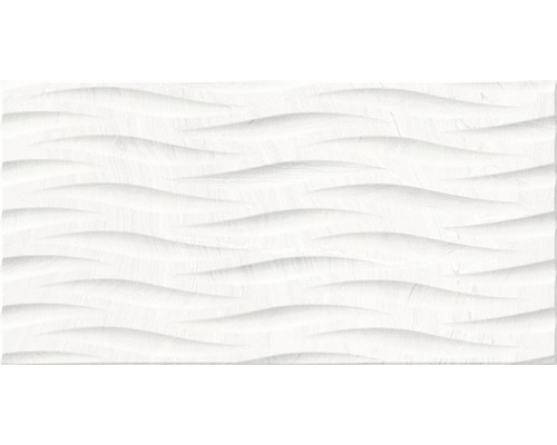 Carrelage décoratif en grès cérame fin Varana blanco 32x62,5 cm