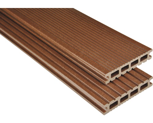 Konsta WPC Lames de plancher Futura brun mat 25x145 (marchandise au mètre)