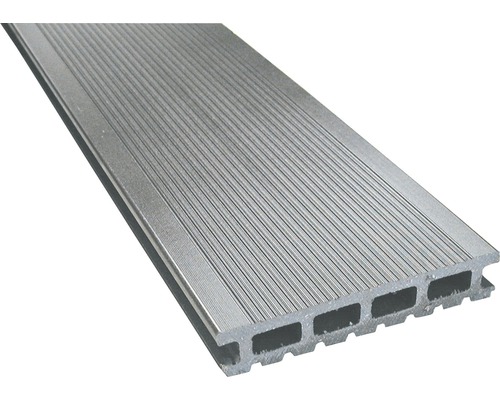 Lames de plancher Konsta WPC Primera gris 25x145x3.000 mm
