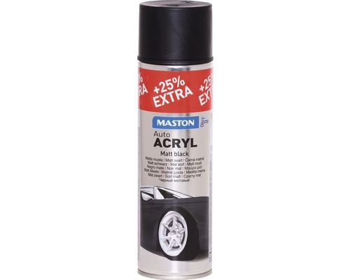 Spray de protection pour métaux AutoACRYL Maston mat noir 500 ml