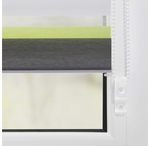 Store jour/ nuit à clipser Lichtblick sans percer gris-anthracite-vert 100x150 cm, supports de serrage compris-thumb-3