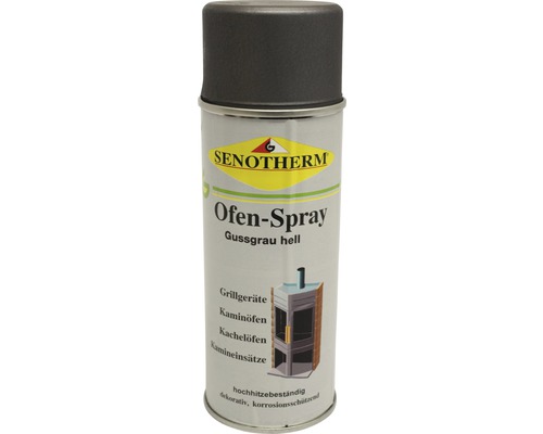 Spray Senotherm jusqu'à 500 °C gris fonte clair 400 ml
