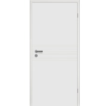Porte intérieure Pertura Linum 09 laque blanche (semblable à RAL 9010) 73,5x198,5 cm droite-thumb-1