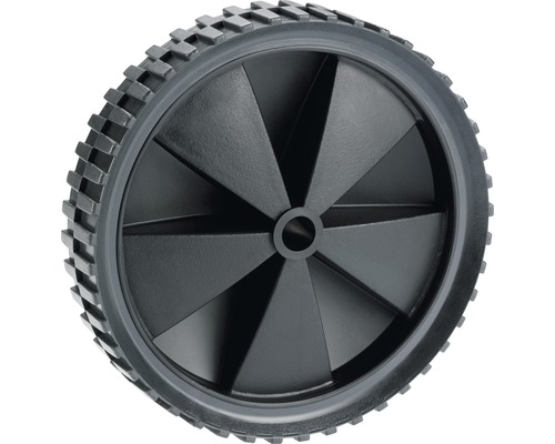 Roulette PVC Tarrox, jusqu'à 25 kg, avec jante en plastique et crampons, 150 x 34 x 12 mm