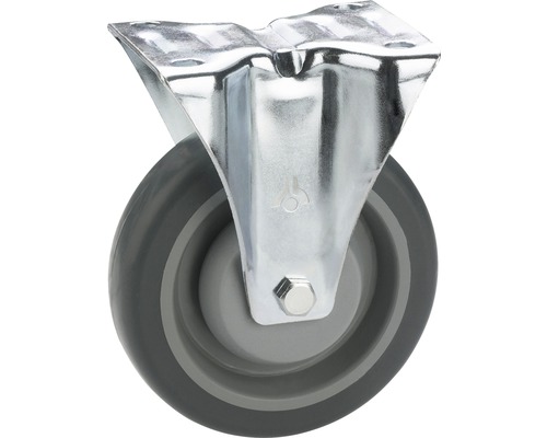Tarrox TPE-Roulette fixe 100 mm plaque 105x85 mm palier billes-0