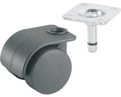 Roulette pour conteneurs, jusqu'à 15 kg, 35 x 48 mm