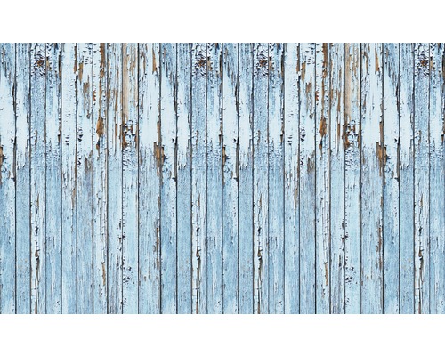 Papier peint panoramique papier planches bleues 368x254 cm-0