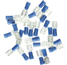 Cosse femelle plate isolée 1,5-2,5 mm² bleu 25 pièces Haupa 260394-thumb-0