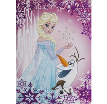 Tableau sur toile Frozen Reine des neiges Elsa & Olaf 50x70 cm-thumb-0